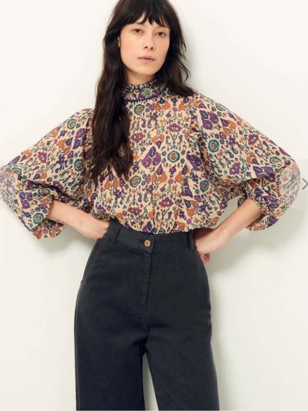 MABEL AND MOSS
SESSUN DUCHESS BLOUSE - SALTYPATH